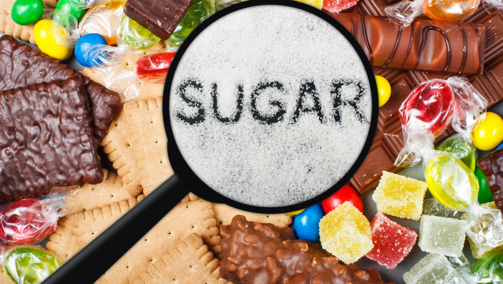 Unhealthy food concept sugar 